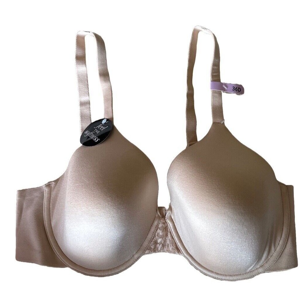 Bali Women's 36D Nude One Smooth 3468 T-Shirt Shaping Underwire Bra Beige